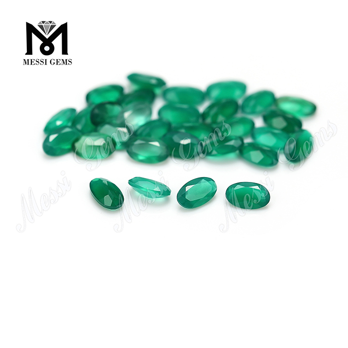 3x5mm corte oval natural pedra preciosa solta preço de pedra ágata verde