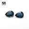 Pedras soltas naturais em forma de pêra pedras preciosas de topázio azul de londres