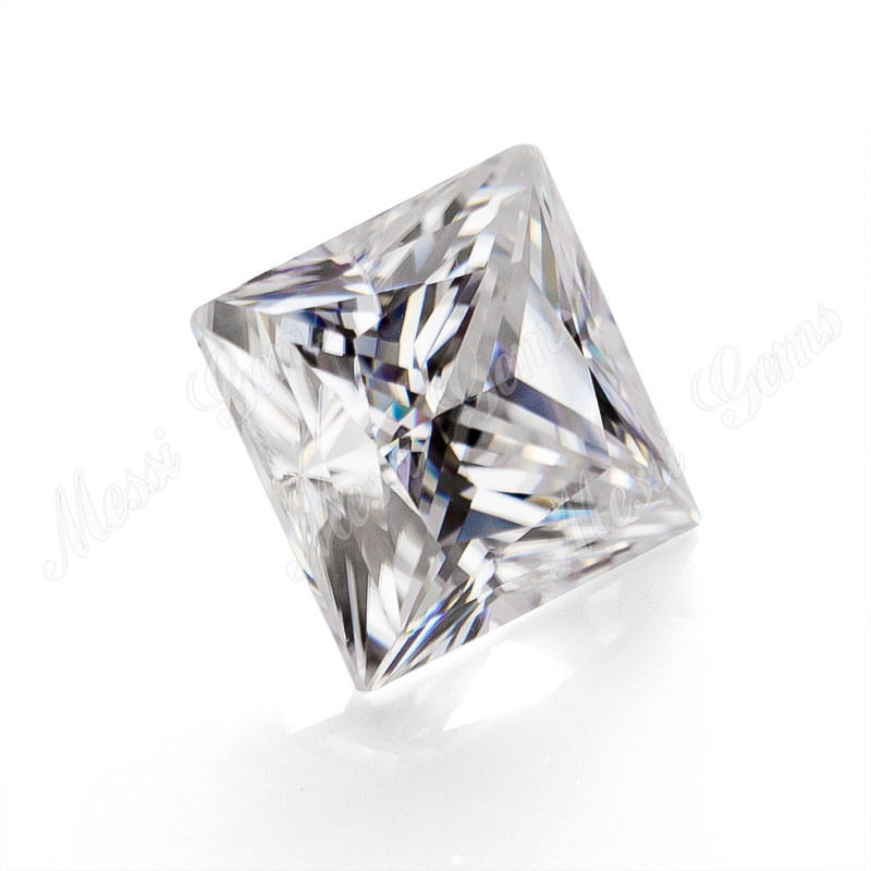 Atacado def moissanite diamante branco corte princesa 5,5x5,5mm por quilate preço solto moissanite