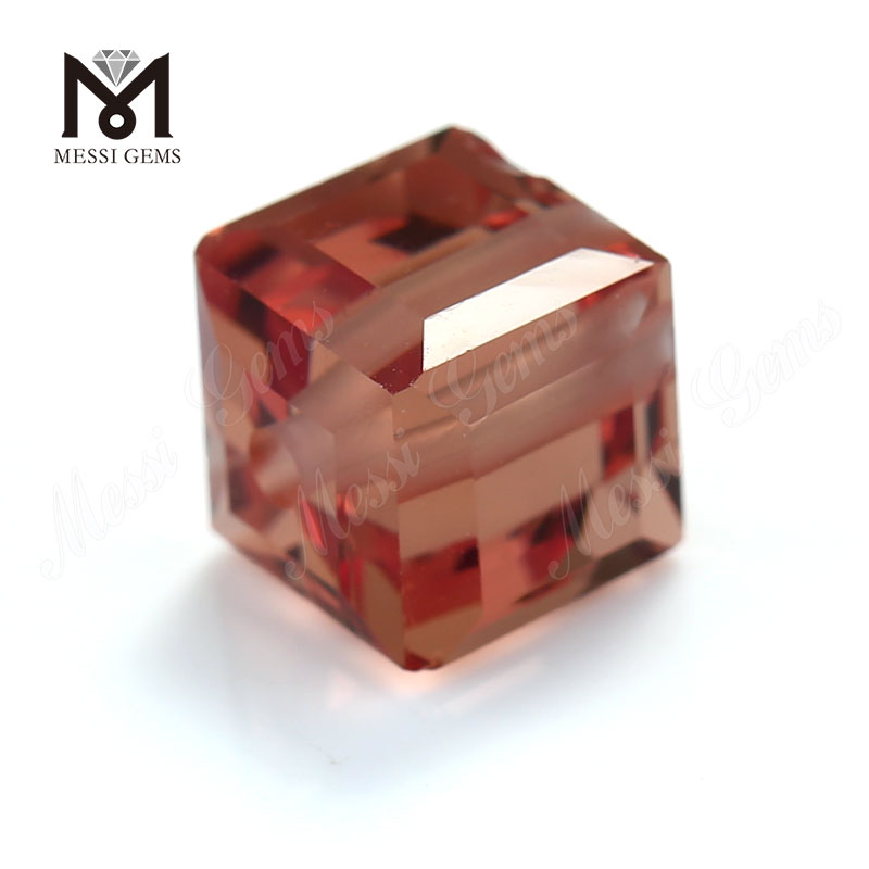 Gemas de vidro de mudança de cor clara cubo decorativo preço de fábrica