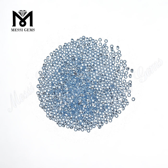 Preço das ações rodada 1,5 mm azul celeste nano gemas