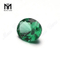 Pedra preciosa nano de fábrica nanosital verde de forma oval sintética
