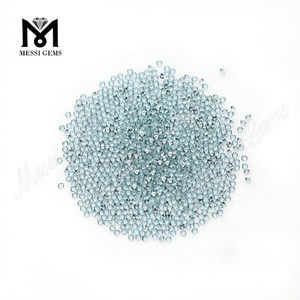 Para qualidade cor azul tamanho pequeno redondo pedra de vidro de 1,5 mm