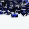 Nano gemas de safira azul retangular sintética resistente ao calor