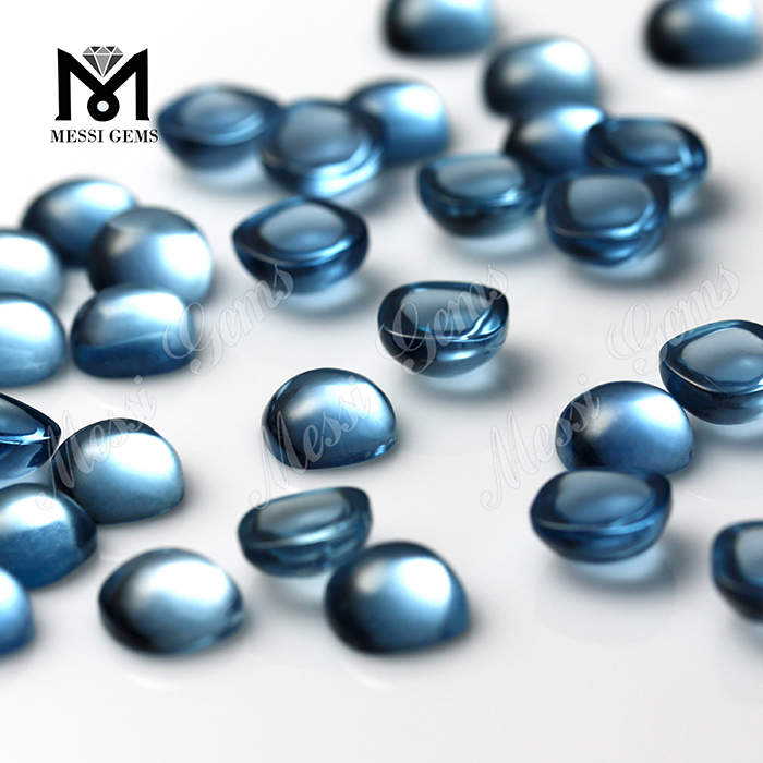 cor azul claro 106# 10x10mm almofada cabochão espinélio sintético