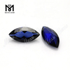 Venda imperdível marquise lapidada pedra preciosa azul safira pedras sintéticas de corindo