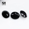 Gemas de pedra de vidro 7x9mm China corte oval cor preta