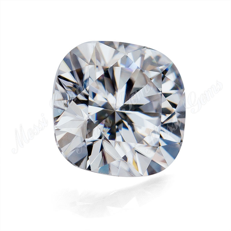 EF cor VVS EX2 Pedra preciosa de diamante de moissanite sintética com corte almofadado