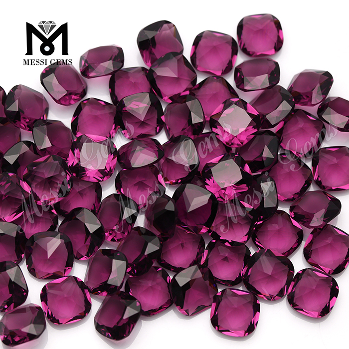 12*12 gemas soltas em forma de almofada preço de atacado vidro sintético