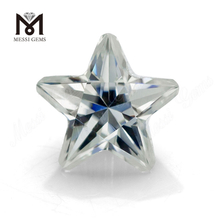 Diamante de moissanita solto 6,5 x 6,5 mm DEF branco sintético com corte em estrela Preço da pedra