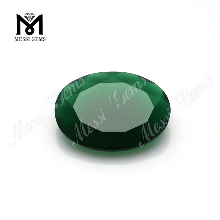 Preço de venda imperdível Grânulos de ágata lapidação oval pedra verde ágata verde brasil