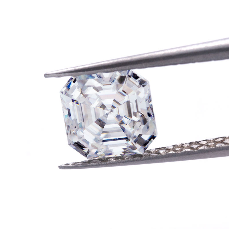 Diamante moissanita lapidado Asscher para fabricação de joias preço por quilate Pedra preciosa solta