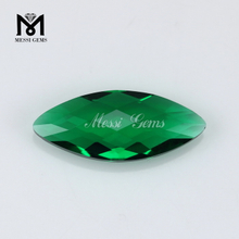 Briolette dupla elegante marquise 8x19 pedras de cristal verde para roupas