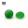Pedras naturais de jade verde 8mm redondas de corte natural para fabricação de joias