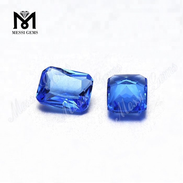 Atacado avulso 6 x 8 mm octógono azul hidro quartzo