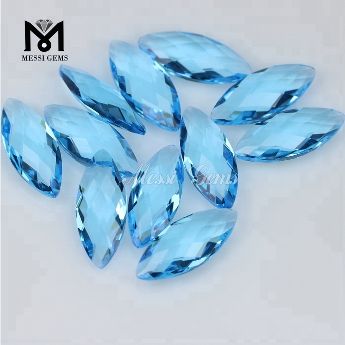 Pedras de vidro de gemas marquise de alta qualidade para joias