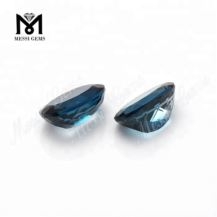 forma oval 8x10mm pedras naturais de topázio azul londres