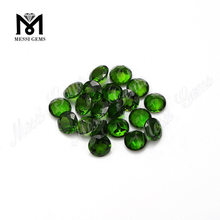 Pedras preciosas soltas baratas da china 4.0mm corte de diamante natural cromo diopside
