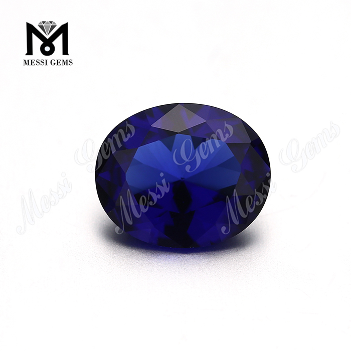 Corte oval sintético 10x12mm nano sital pedra azul nanosital pedra preciosa
