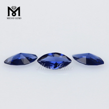 Pedra preciosa solta 2 x 4 mm Marquise Sapphaire Nano Stone para fabricação de joias