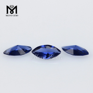 Pedra preciosa solta 2 x 4 mm Marquise Sapphaire Nano Stone para fabricação de joias