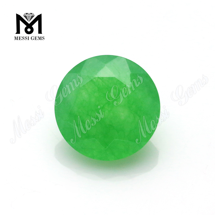 Venda imperdível 8mm jade facetado redondo solto jade verde natural