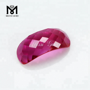 Pedra preciosa de corindo de boa qualidade rubi de corte extravagante preço rubi sintético