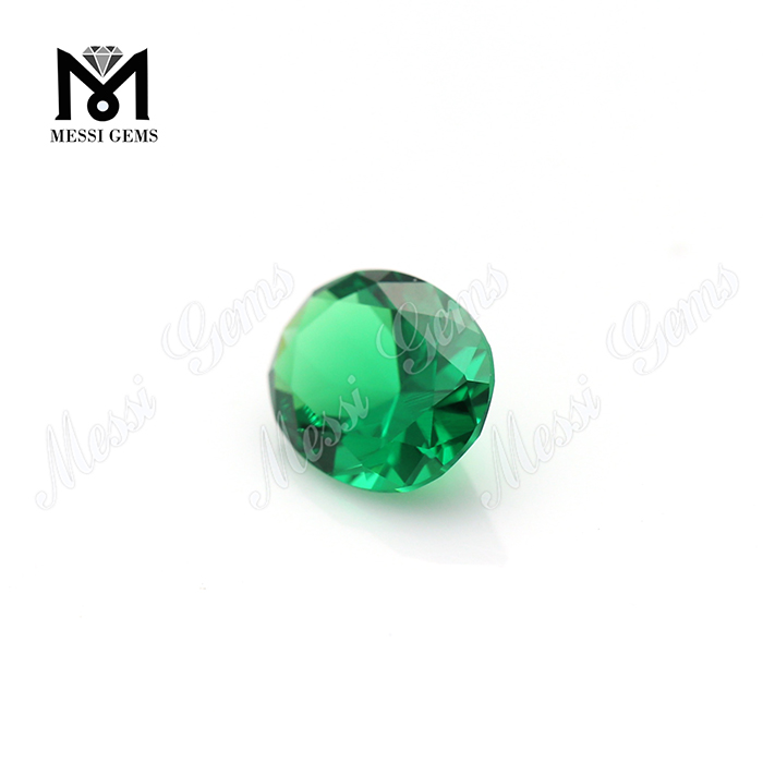 forma oval sintética solta verde 8*10 nano pedra preciosa