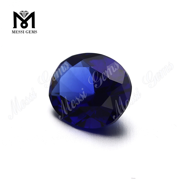 Corte oval sintético 10x12mm nano sital pedra azul nanosital pedra preciosa