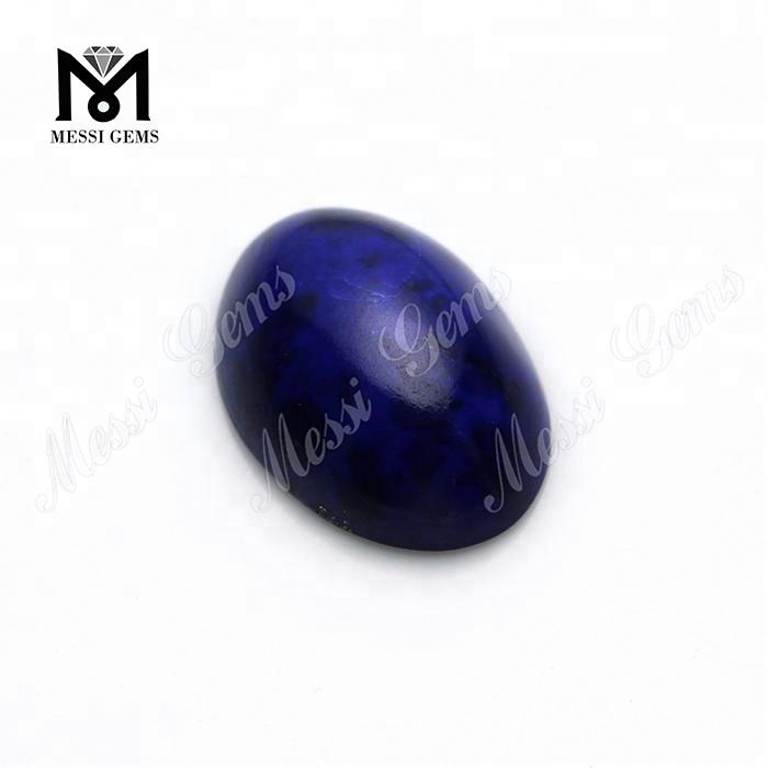 Pedra Lápis-Lazúli Azul Natural Corte Oval Solta Corte à Máquina
