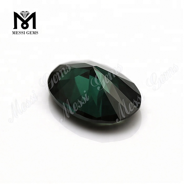 Sintético 10x14mm forma oval 152# pedra espinélio verde