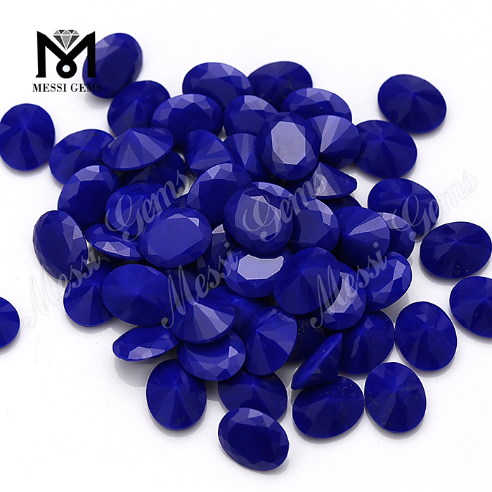 8*10mm gemas lapis lazuli naturais de corte oval do fabricante