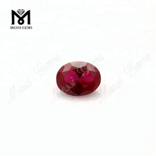 Pedras preciosas de corindo vermelho rubi sintético solto nº 7