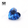 10x10mm coração lapidado 119 # pedra preciosa espinélio sintético azul