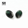 Pedra preciosa solta nº 152 Marquise Cut verde escuro espinélio sintético