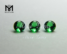 Preço de fábrica bom polimento redondo 3,75 mm verde esmeralda cristal colar pedras