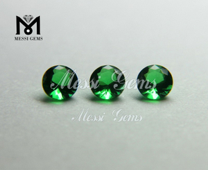 Preço de fábrica bom polimento redondo 3,75 mm verde esmeralda cristal colar pedras
