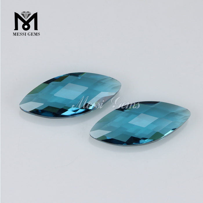 Briolette duplo elegante marquise 8x19mm topázio londrino cristal pedras