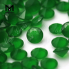 Atacado Corte à Máquina Rodada 7,0 mm Verde Esmeralda Solta Grânulo de Pedra Preciosa para Jóias