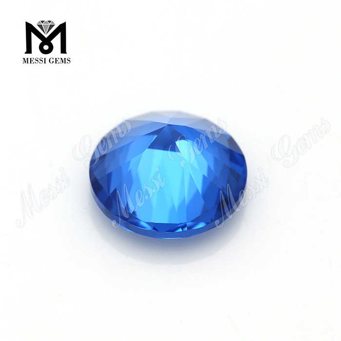 Pedra de safira sintética azul claro safira redonda brilhante nº 119 da China