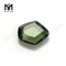 atacado 9x10mm forma hexagonal pedra de vidro verde preço de vidro sintético