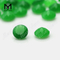 Gemas de jade verde redonda de corte natural de 8,0 mm para configuração de joias
