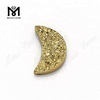 Atacado Pedra de Ágata Druzy Natural de Ouro 24K para Fabricação de Jóias