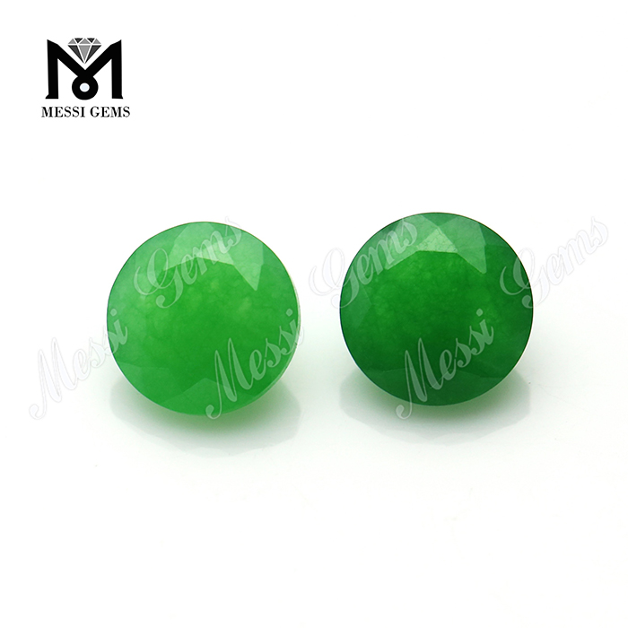 Venda imperdível 8mm jade facetado redondo solto jade verde natural