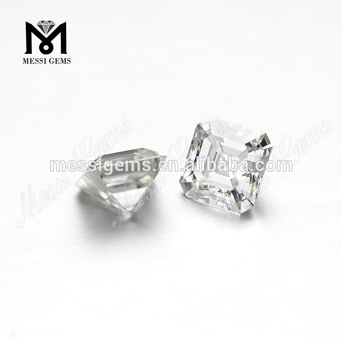 Brilliant White Asscher Cut Lab criou a pedra solta Moissanite Diamond