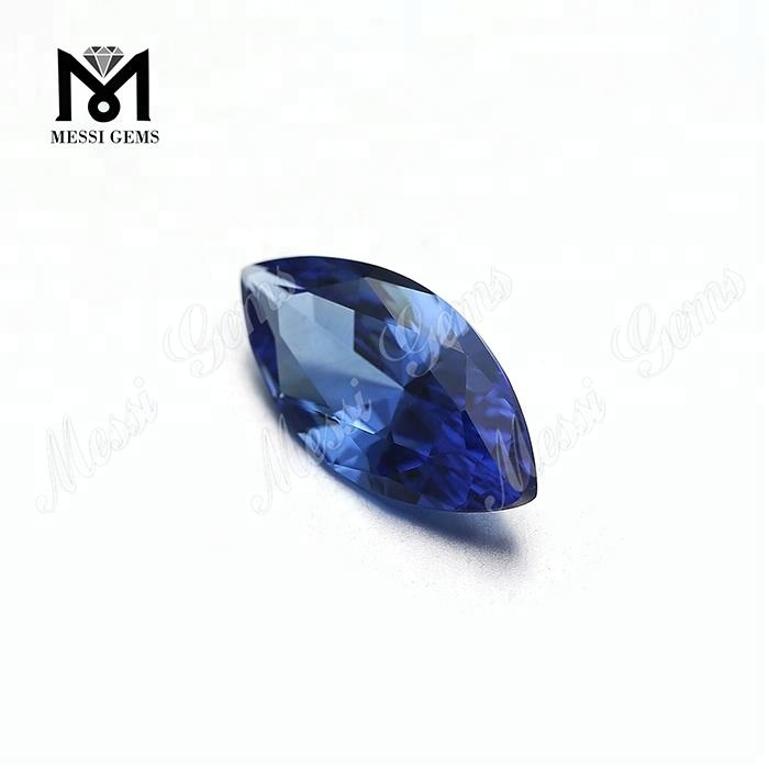 Forma de Marquise Solta #A472 Pedra Nanosital Azul