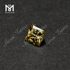 Preço de atacado moissanite diamante de alta qualidade corte princesa amarelo solto moissanites para anel