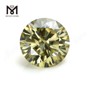 Preço de Fábrica Pedra Preciosa Solta 1 Quilate Corte Brilhante Diamante Moissanita Amarelo