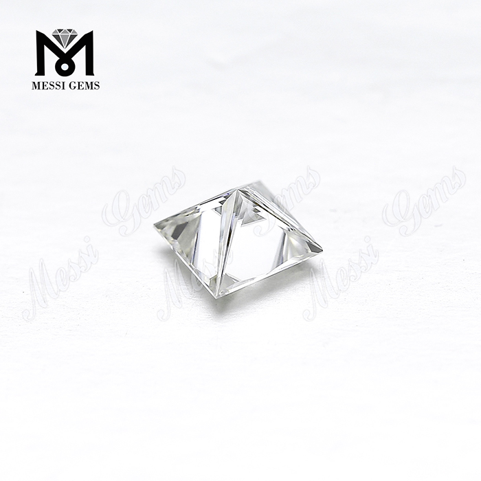 Cor branca moissanite quadrada forma de diamante VVS Moissanite Princess 1ct Fabricante