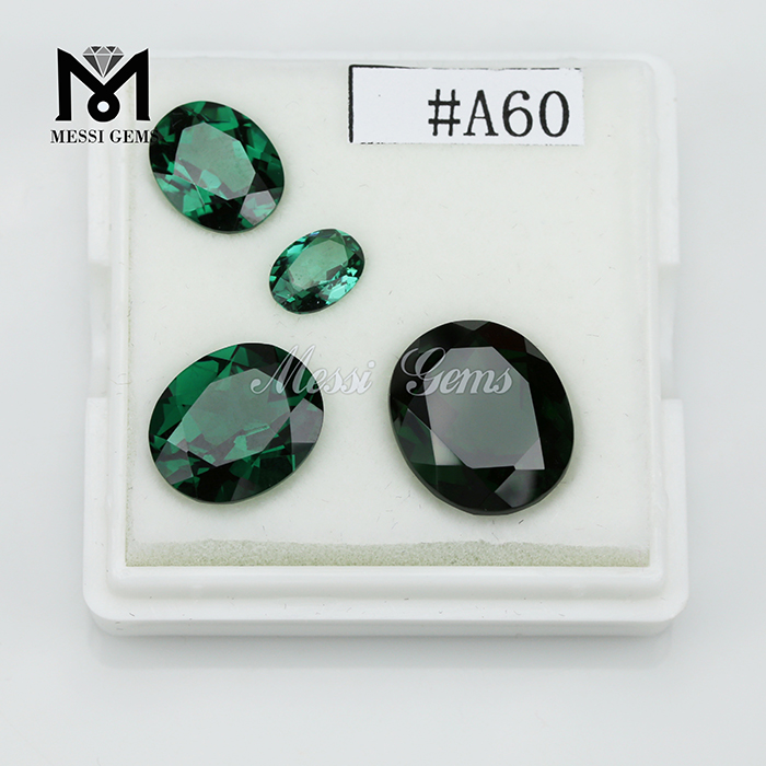 Gemas de tamanho grande formato oval 12 x 14 vidro Nanosital Gemstone